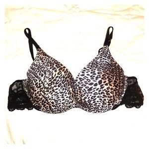 Victoria’s Secret 34C Push-Up Bra Leopard & Lace